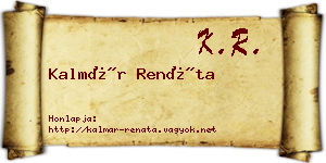 Kalmár Renáta névjegykártya