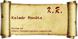 Kalmár Renáta névjegykártya
